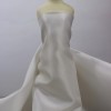 Free Sample 75D*150D Natural White Matte Polyester Satin Fabric For Wedding Dress