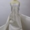 Free Sample 75D*150D Natural White Matte Polyester Satin Fabric For Wedding Dress