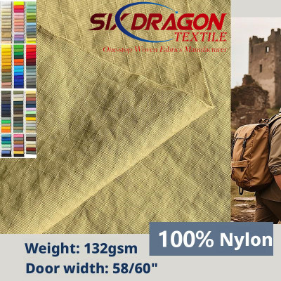 nylon ripstop waterproof fabric 70d for bags and outdoor hiking backpacks