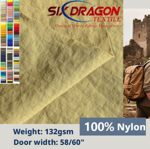 nylon ripstop waterproof fabric 70d for bags and outdoor hiking backpacks