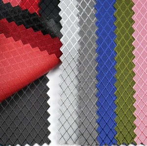 0.22mm oxford tartan waterproof fabric for luggage and bag