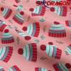 240T pongee custom printed waterproof fabric for down jacket