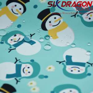 240T pongee custom printed waterproof fabric for down jacket