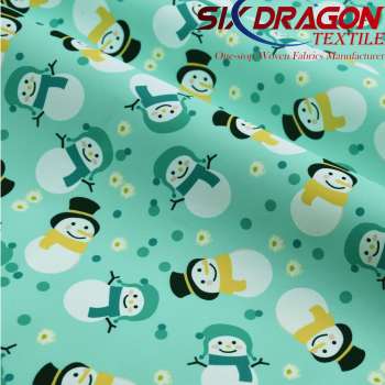 240T pongee custom printed waterproof fabric for down jacket