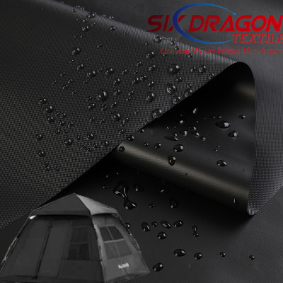 420D black yarn PVC oxford fabric waterproof blackout material for outdoors