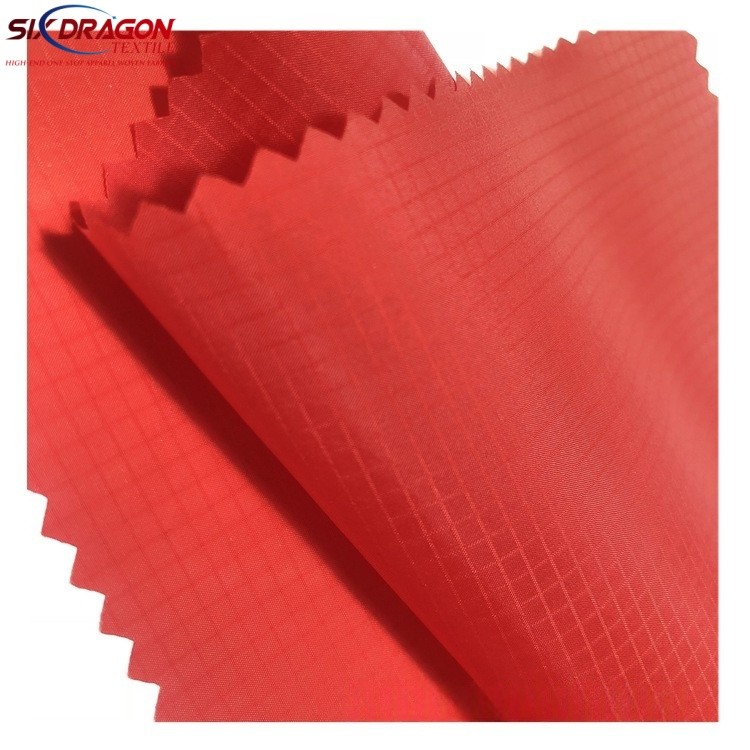 Red Plaid Taffeta Fabric OEM