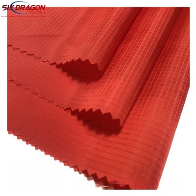 Red Plaid Taffeta Fabric for Linings and Tent