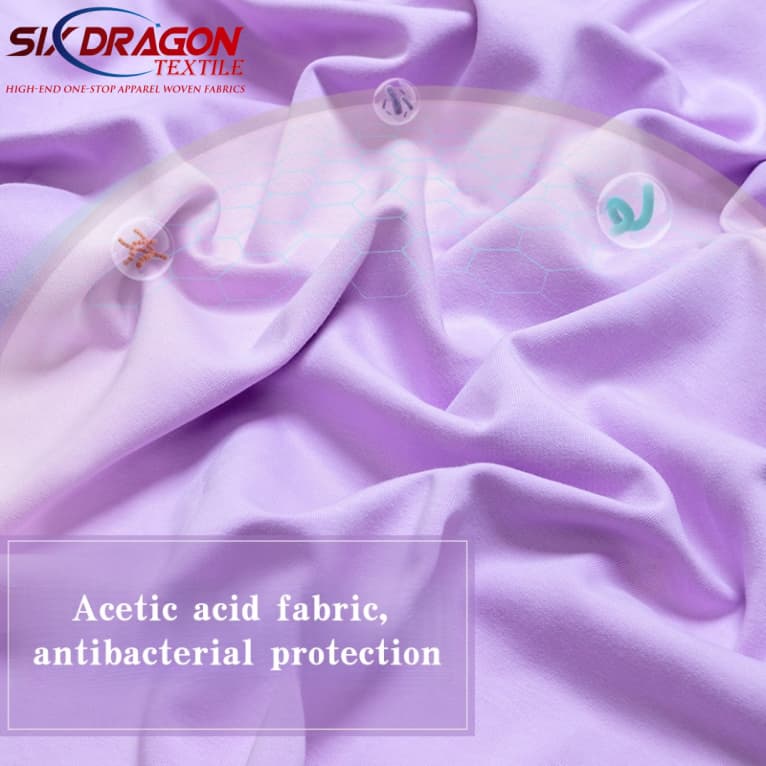 Purple polyester fabric swatch