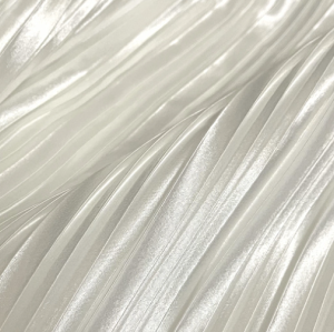 White Pleated Crinkle Chiffon, Lightweight 100% Polyester Woven Fabric 120D  Fabric – Ideal Brands & Wholesalers Seeking Quality's Chiffon | Bulk Distributor-Friendly