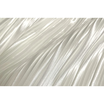 White Pleated Crinkle Chiffon, Lightweight 100% Polyester Woven Fabric 120D  Fabric – Ideal Brands & Wholesalers Seeking Quality's Chiffon | Bulk Distributor-Friendly