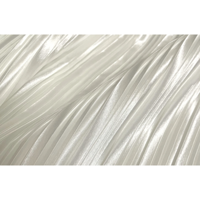 White Pleated Crinkle Chiffon, Lightweight 100% Polyester Woven Fabric 120D  Fabric – Ideal Brands & Wholesalers Seeking Quality's Chiffon | Bulk Distributor-Friendly