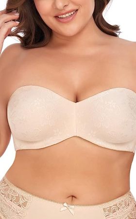 Soutien-gorge sans bretelles doux, bonnet Plus, sous-vêtements, sans largeur rembourrée, lingerie à bande forte, personnalisée, vente en gros