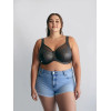 Customized Ladies Underwired Bras Full Cup Floral Print Balcony K Cup Plus Size Lingerie For Women