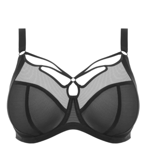 Manufacturing Full Figure Bras Sexy Mesh Design Black Underwire Thin Soft Lingeries Solutions