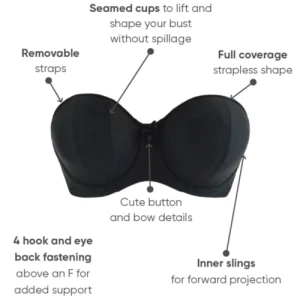Custom Assembled Cup Strapless Bras Plus Size For Big Boobs Dress Lingeries Solutions China Factory