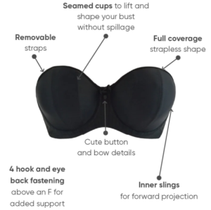 Custom Assembled Cup Strapless Bras Plus Size For Big Boobs Dress Lingeries Solutions China Factory