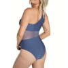 OEM One Piece Tummy Control One Shoulder Swimwear For Women Plus Size Soft Cup Bath Suits Customize