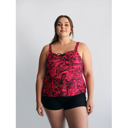 OEM Womens Plus Size Bathing Swim Suits Print Two Piece Swimsuit Tankini Swimwear Wholesale Supplier