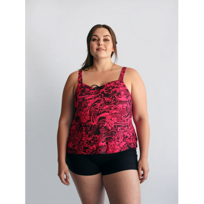 OEM Womens Plus Size Bathing Swim Suits Print Two Piece Swimsuit Tankini Swimwear Wholesale Supplier