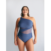 OEM One Piece Tummy Control One Shoulder Swimwear For Women Plus Size Soft Cup Bath Suits Customize