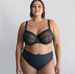 Manufacturing Plus Size Half Cup Bras Sexy Mesh Design Black Underwire Thin Soft Lingeries Solutions