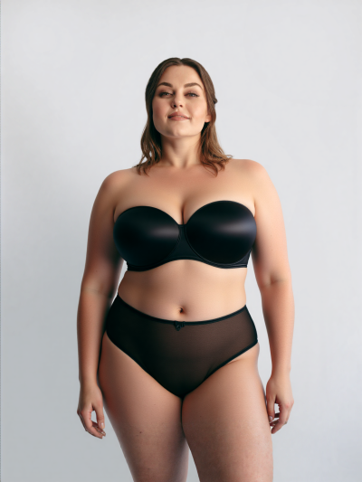 Custom Women's Best Strapless Bras Multiway Plus Size Push Up Underwire Smooth Bandeau Bra Supplier