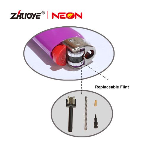 ZY-5G Medium Pocket flint lighter manufacturer Ergonomics body design,child safety wheel