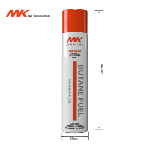 MK RG4 Lighter Premium Butane Refill - Premium gas 300ML Universal Gas for Lighters