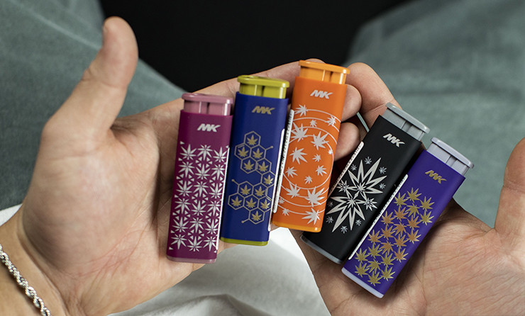 Sleek MK Lighter with pastel-colored ergonomic design