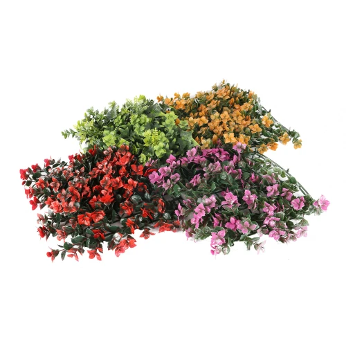 Césped artificial al aire libre hermosas plantas artificiales para la escena de la pared del paisaje con precio competitivo