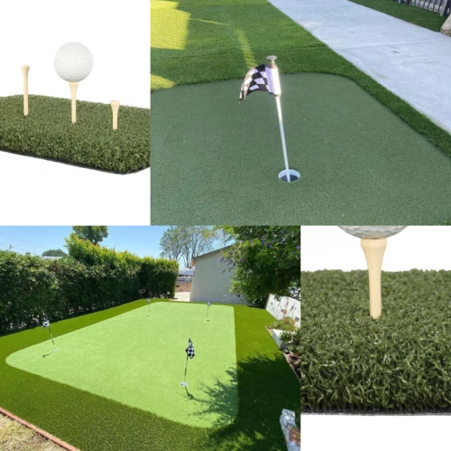 Césped artificial flexible para minigolf de patio trasero