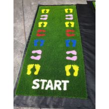 Wear Resistant Gym Artificial Grass Customized Logo Fitness Track Green Artificial Turf Gym Grass