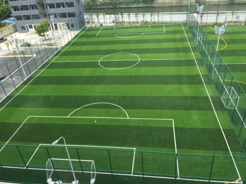 Gazon artificiel de Futsal d'herbe de Football Non rempli de haute qualité pour le terrain de Football