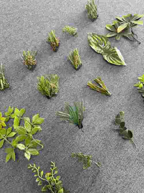Professional Artificial Foliage Factory Various Types Artificial Leaves For Premium Landscape Wall Scene