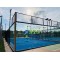 Outdoor Panoramic Tennis Court Equipment with PU Backing Artificial Grass Hot Dip Steel and Glass Materials for Padel Court