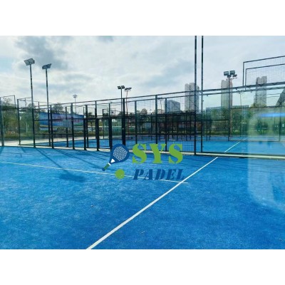 Factory Padel Tennis Court for All-Weather Play Wind & Rain Resistant Design Panoramic Padel Court