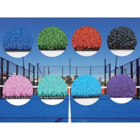 Outdoor Panoramic Tennis Court Equipment with PU Backing Artificial Grass Hot Dip Steel and Glass Materials for Padel Court