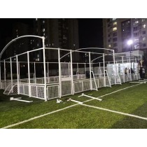 SYSTURF Custom Soccer Field Cage Non-infill Artificial Grass FIFA Quality Panna Football Cage Field
