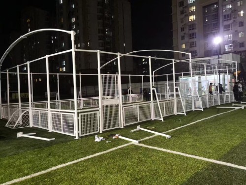 SYSTURF Custom Soccer Field Cage Non-infill Artificial Grass FIFA Quality Panna Football Cage Field