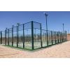 Factory Price Panoramic Padel Court with UV Resistant Grass and Durable Steel Structure