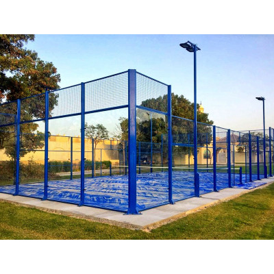 Custom Size Panoramic Padel Court with Full View Glass Wall for Tournaments and Training