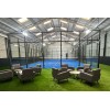 Stylish Panoramic Padel Court with Impact Resistant Glass and Stable Base Structure