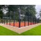Outdoor Durable Panoramic Padel Court with Color Customized Grass and Branding Options