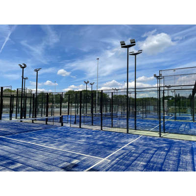 Professional Panoramic Padel Court with Tempered Glass and Galvanized Steel Frame for Club Use