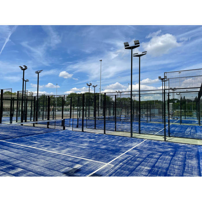 Professional Panoramic Padel Court with Tempered Glass and Galvanized Steel Frame for Club Use