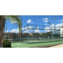 Weatherproof Panoramic Padel Court with LED System and Outdoor Artificial Grass