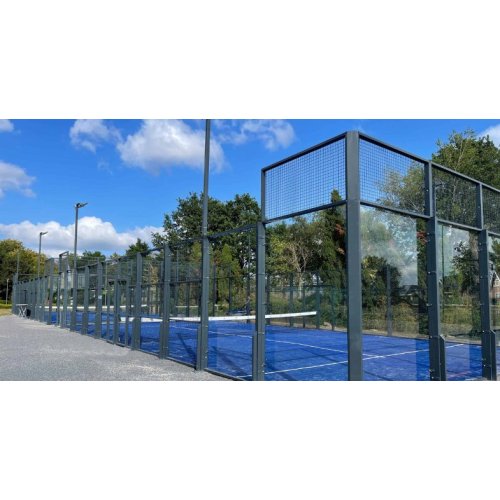 Custom Size Panoramic Padel Court with Full View Glass Wall for Tournaments and Training