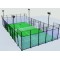 Outdoor Panoramic Padel Court with Full Glass Back Wall and Anti-Rust Structure for Sports Clubs