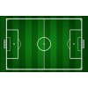 Durable Non-infill Football Artificial Grass Thick PP Backing Soccer Pitch Sports Synthetic Turf