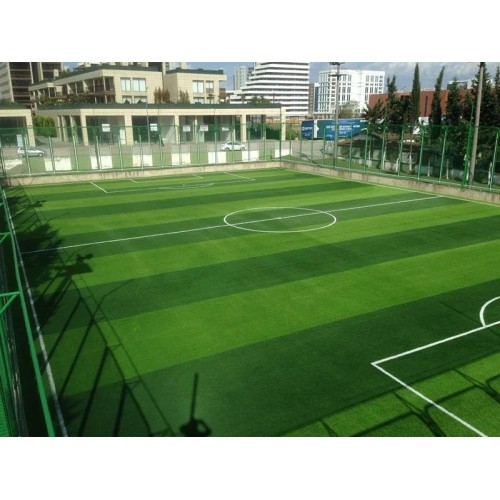 Durable Non-infill Football Artificial Grass Thick PP Backing Soccer Pitch Sports Synthetic Turf